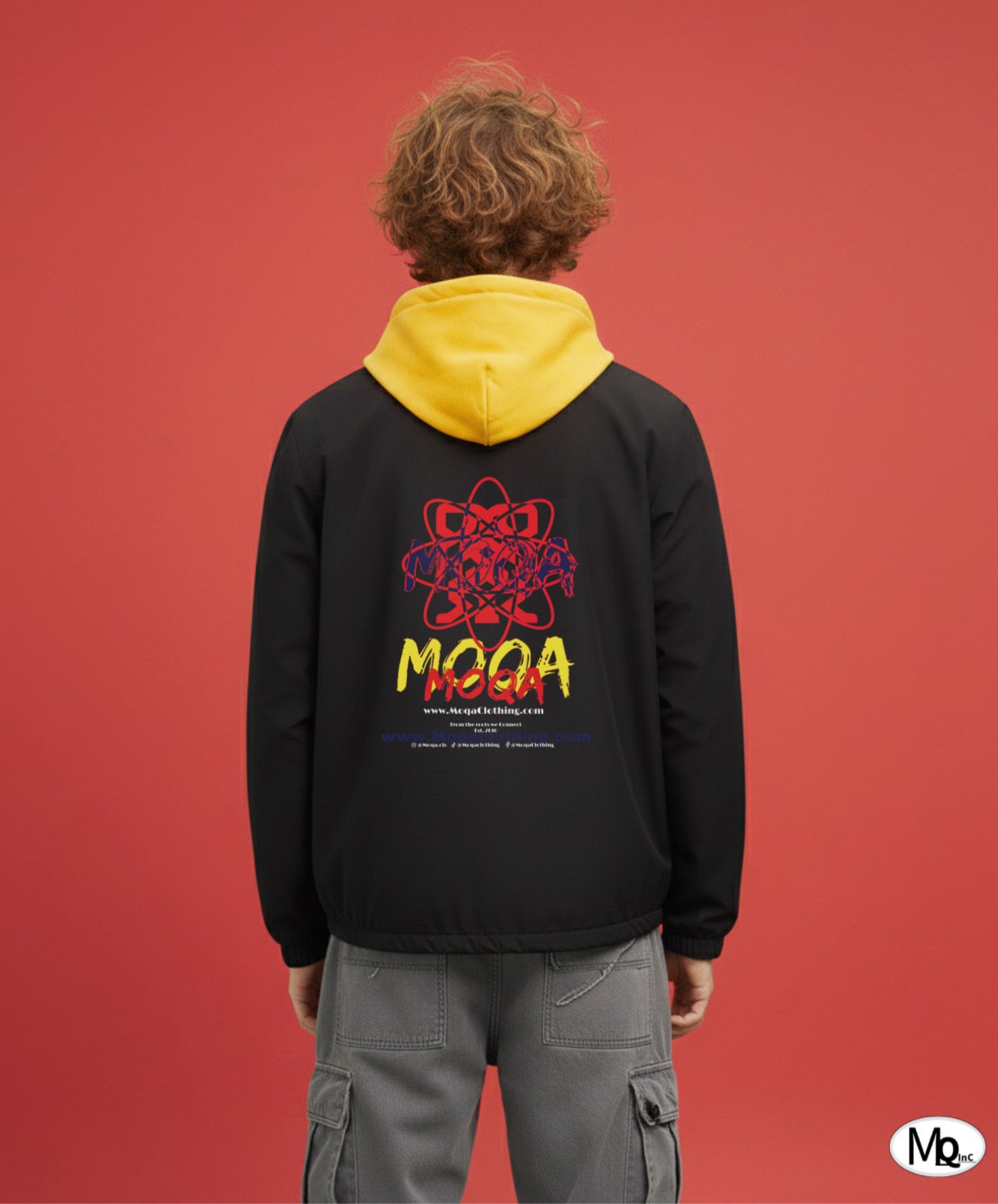 Moqa long fit coach jacket