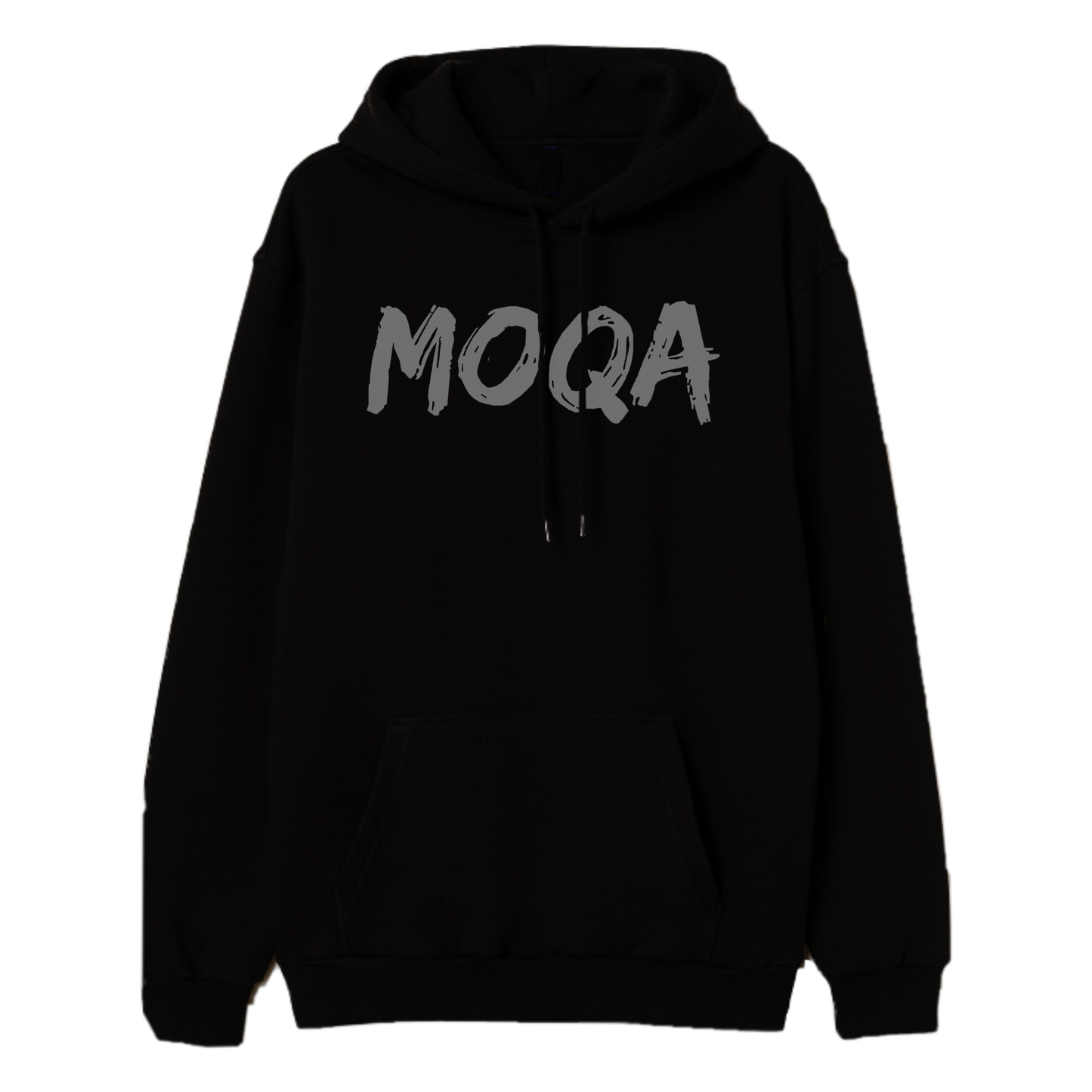 Black Hoodie - Grey MOQA