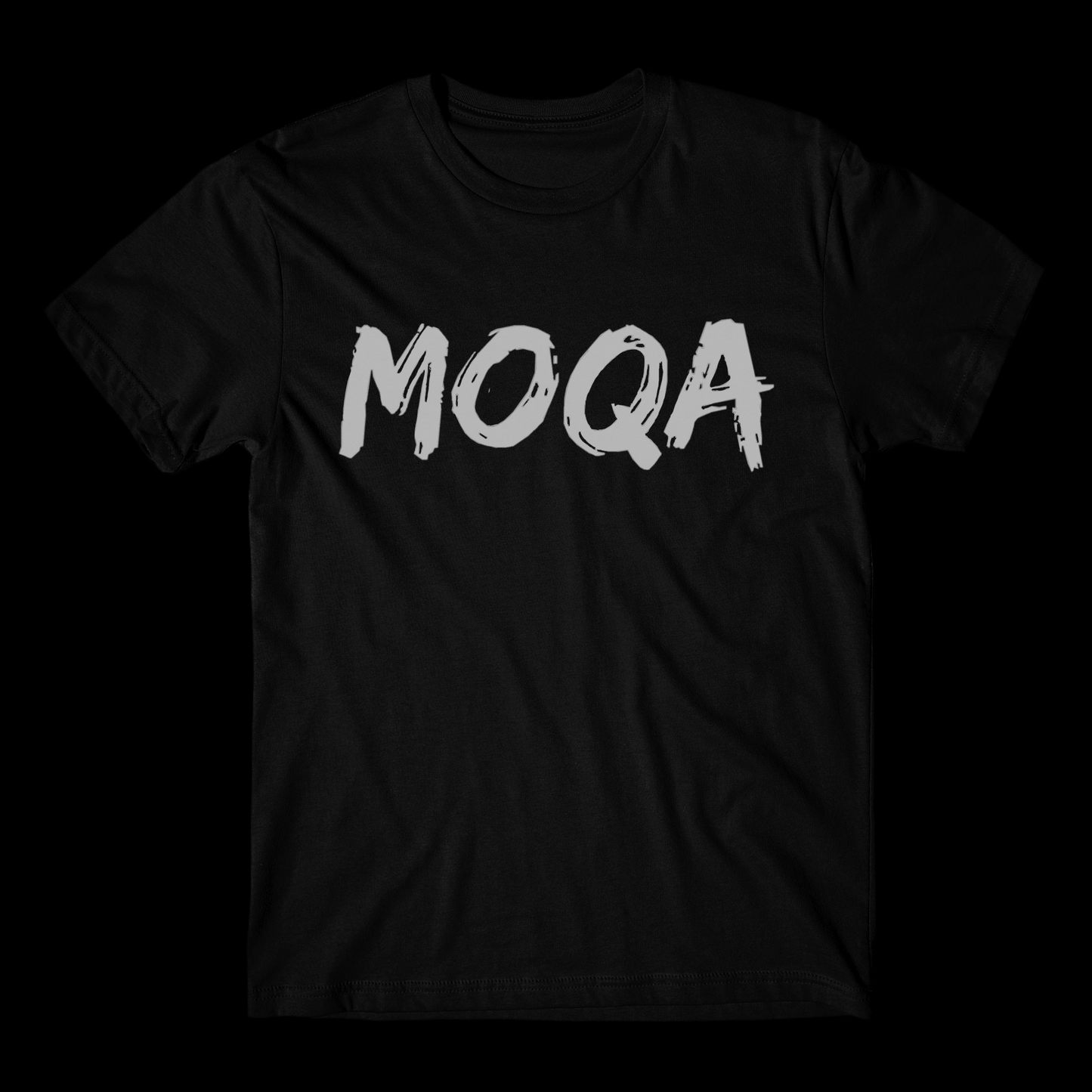 Black T- shirt- Grey MOQA Fitted