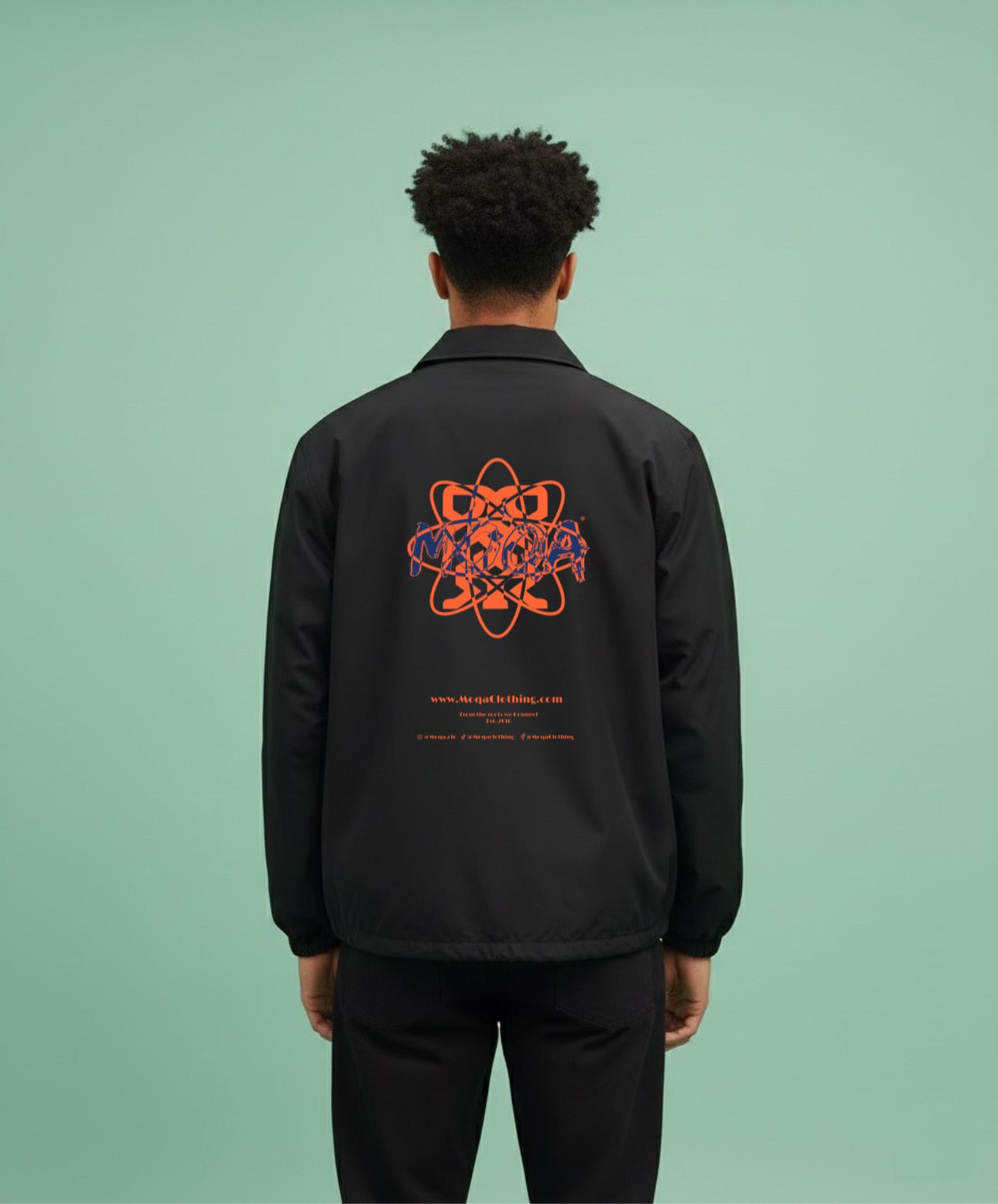 MOQA Long-Fit Coach Jacket