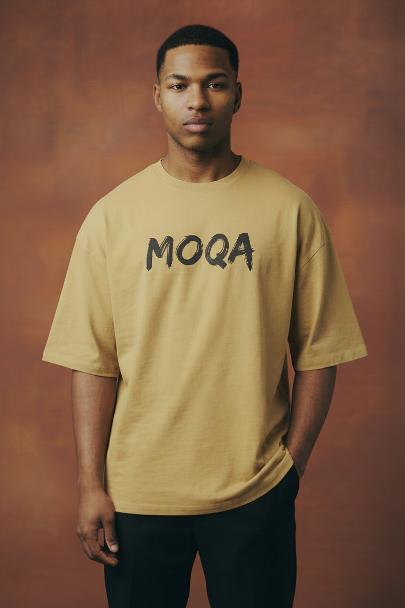 Moqa oversized T-shirt - Earth Tone