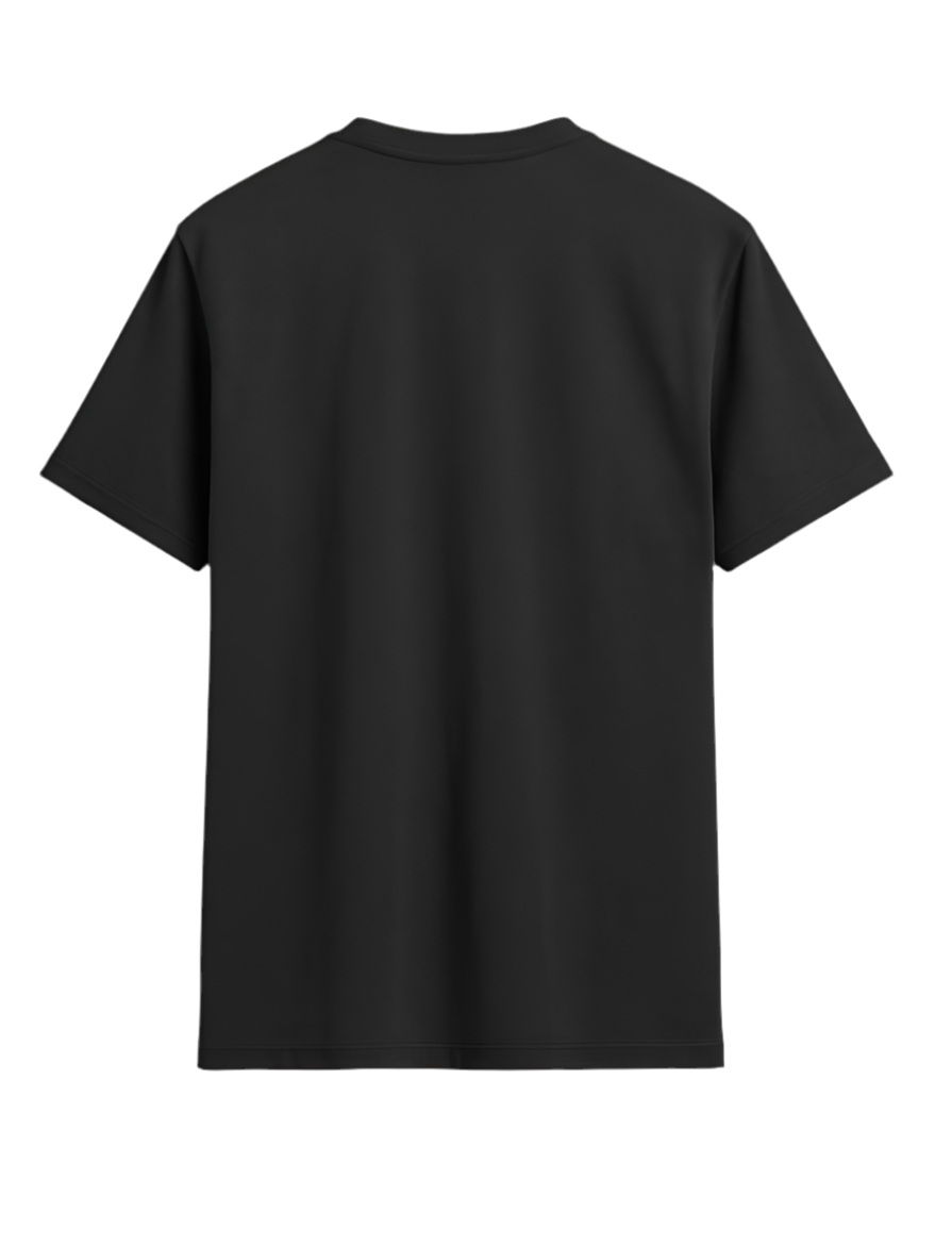 Black Tee - White Moqa