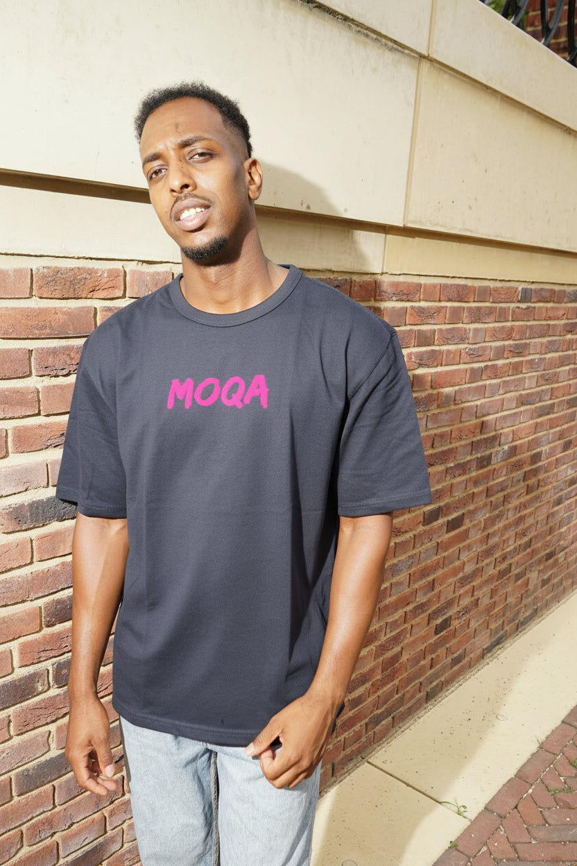 MOQA Suede Logo T-Shirt (Edition)