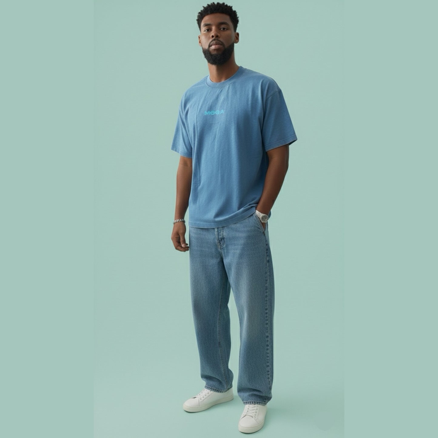 Blue Washed Tee