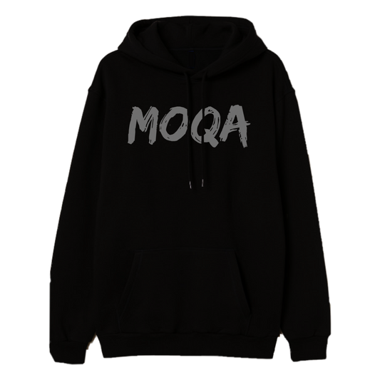 Black Hoodie - Grey MOQA