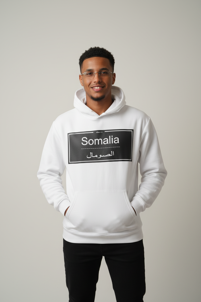 Somalia White hoodie
