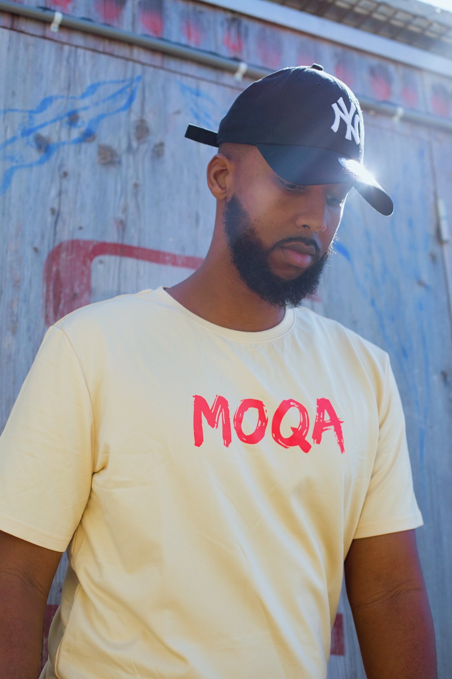 Beige Apricot Tee - Red Moqa