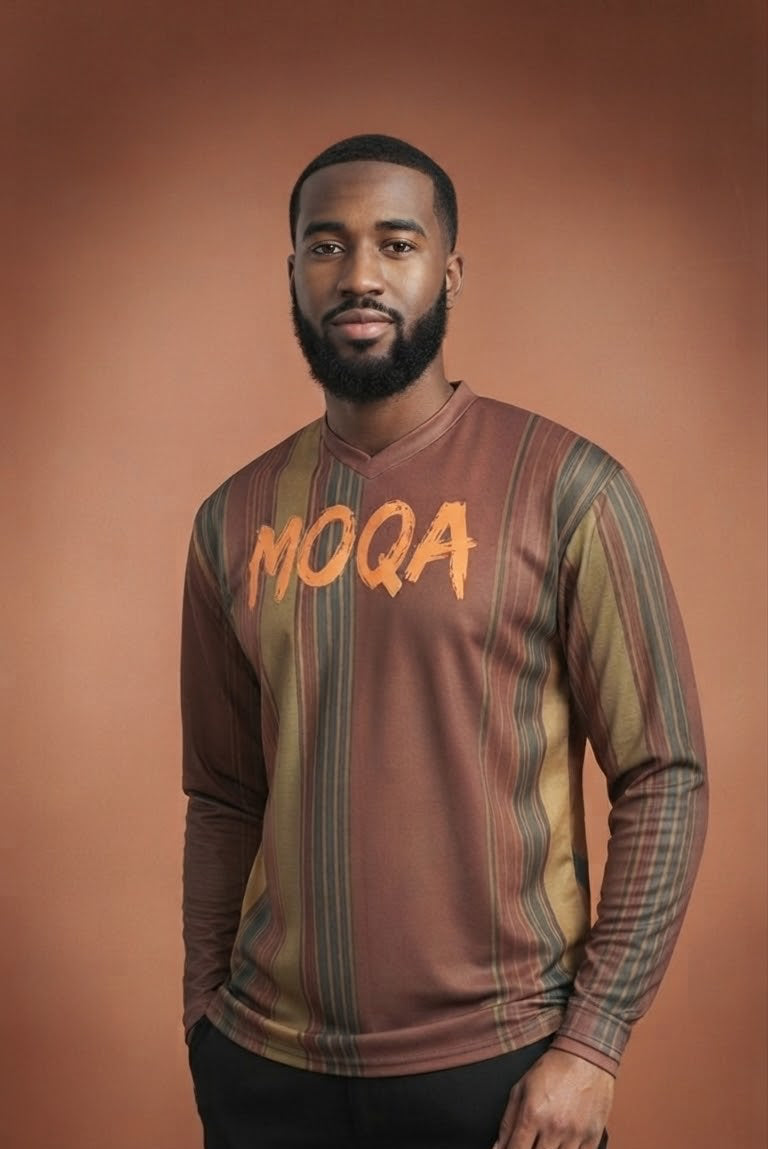 MOQA Red Stripe Longsleeve Jersey
