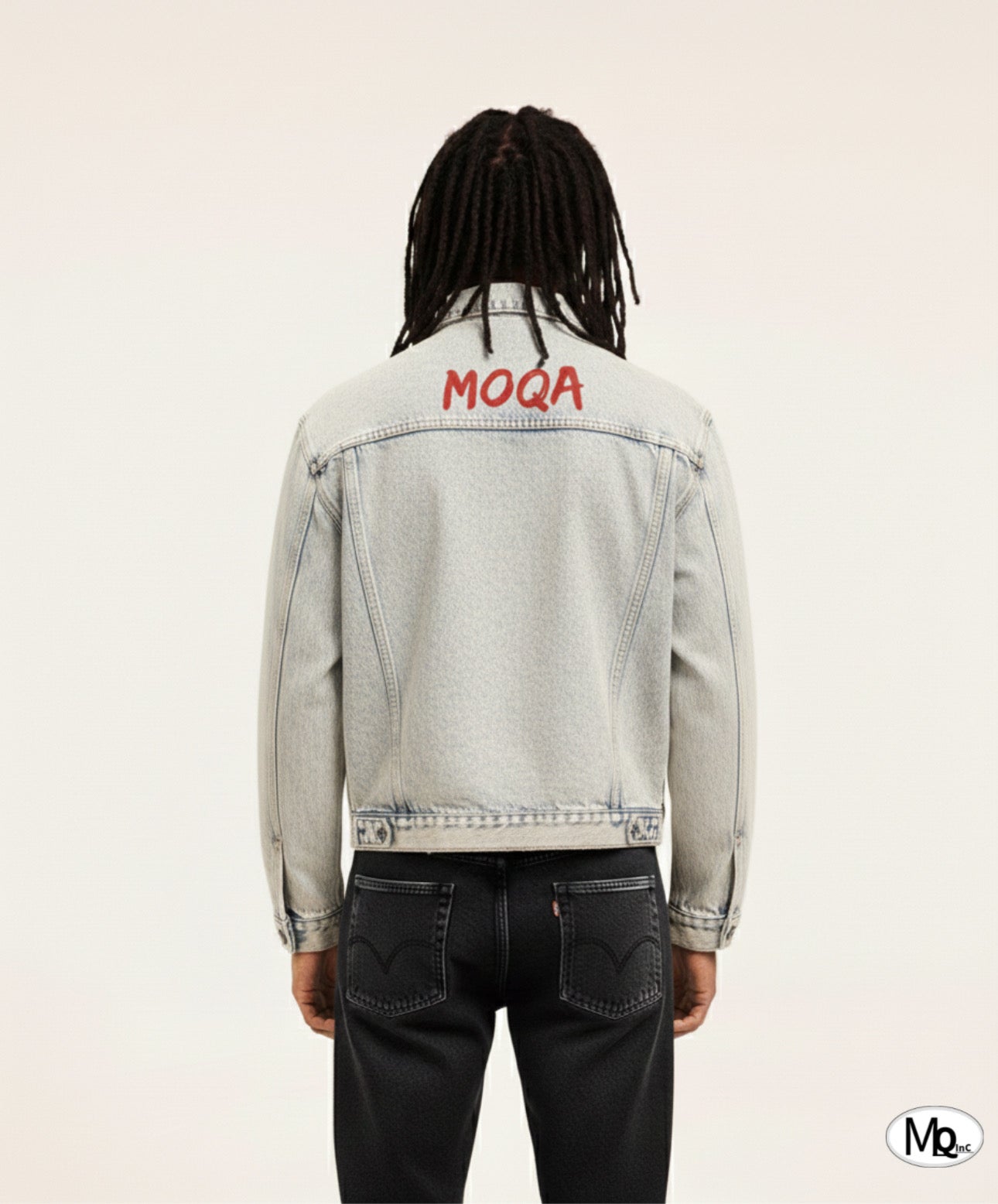 Washed Moqa denim jacket