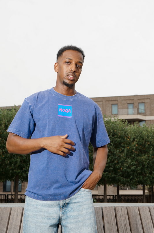 MOQA Acid Wash Graphic Tee