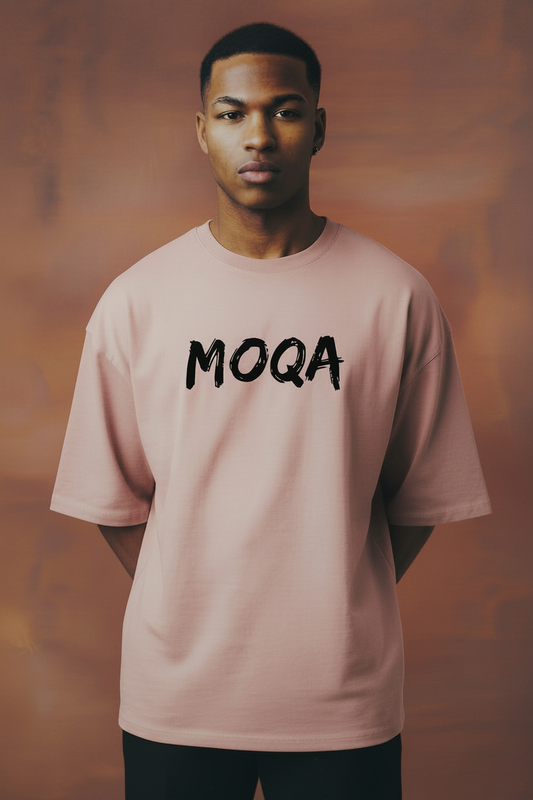 Moqa oversized t-shirt- light pink