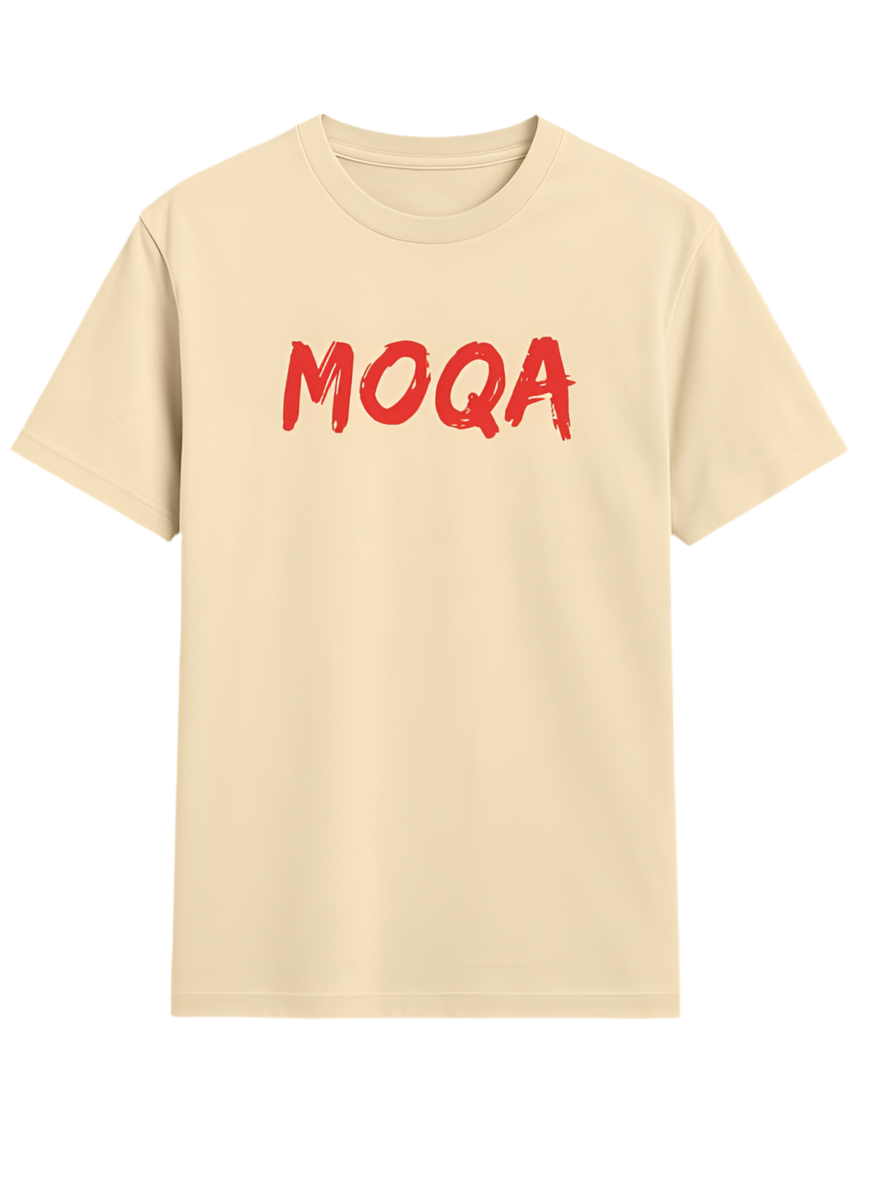 Beige Apricot Tee - Red Moqa