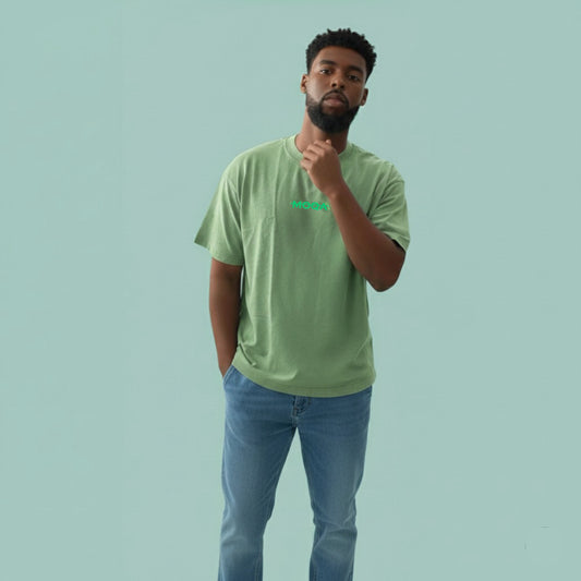 Green washed tee